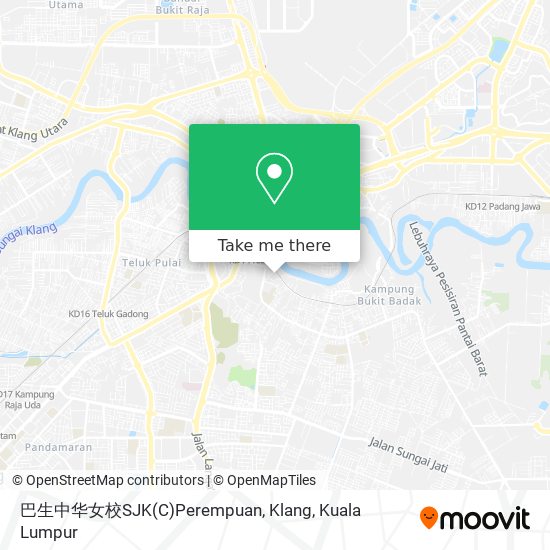 巴生中华女校SJK(C)Perempuan, Klang map