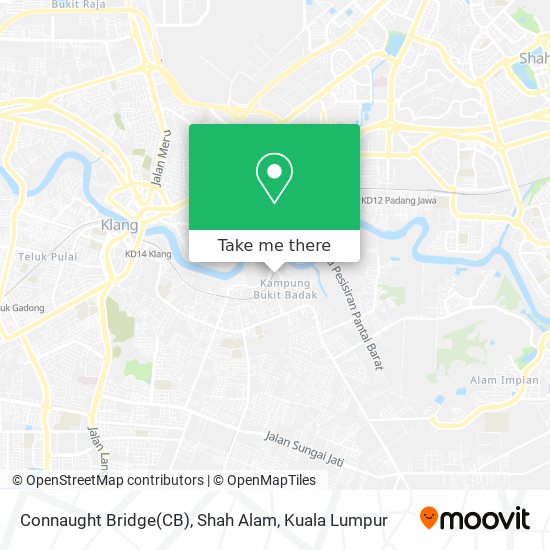 Connaught Bridge(CB), Shah Alam map