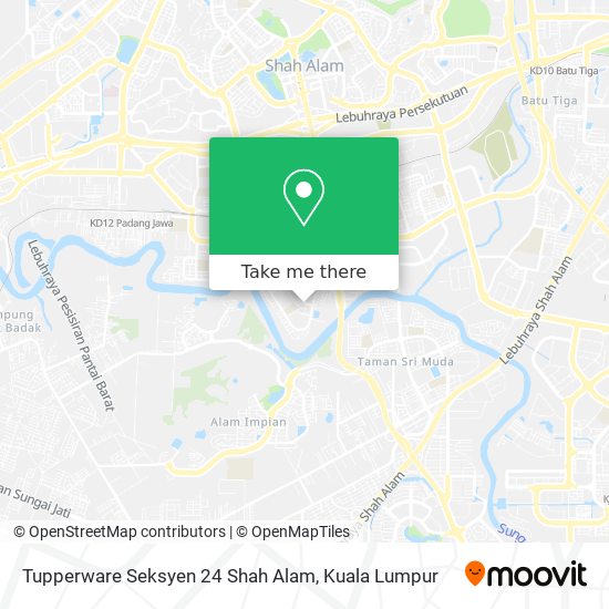 Tupperware Seksyen 24 Shah Alam map