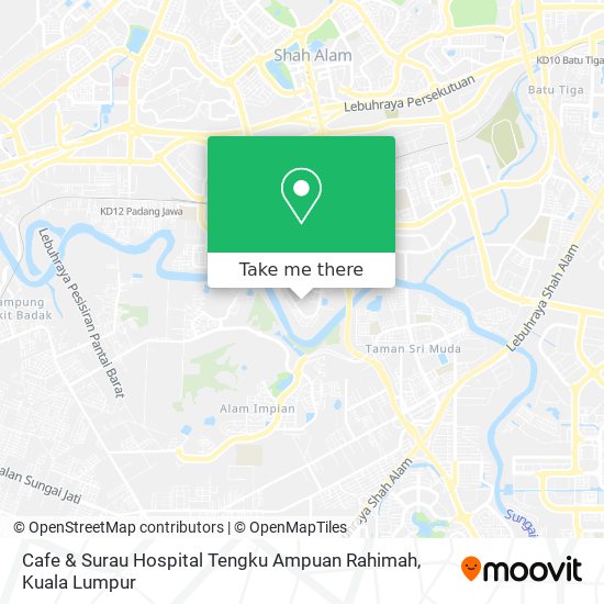 Cafe & Surau Hospital Tengku Ampuan Rahimah map