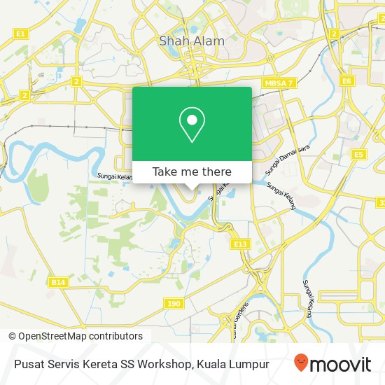 Pusat Servis Kereta SS Workshop map