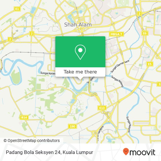 Padang Bola Seksyen 24 map