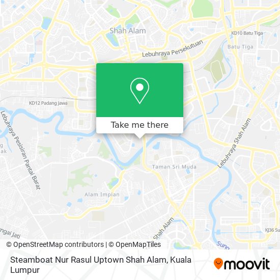 Steamboat Nur Rasul Uptown Shah Alam map