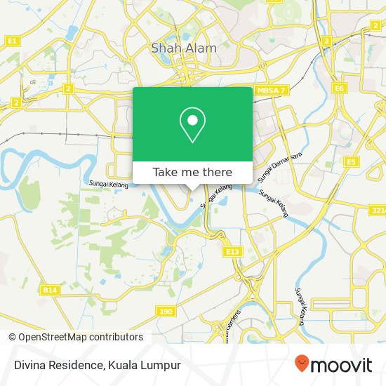 Divina Residence map