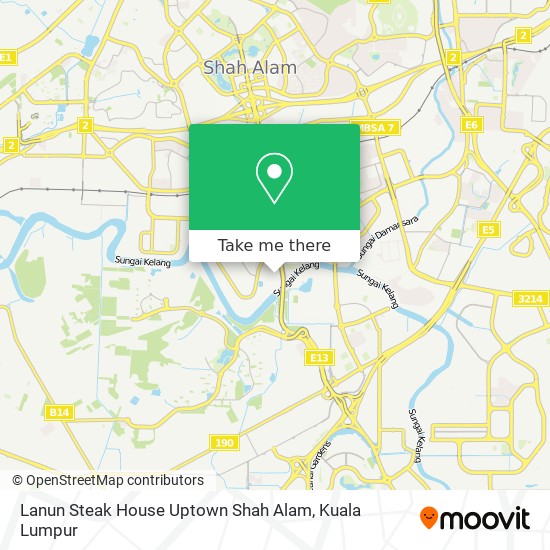 Lanun Steak House Uptown Shah Alam map