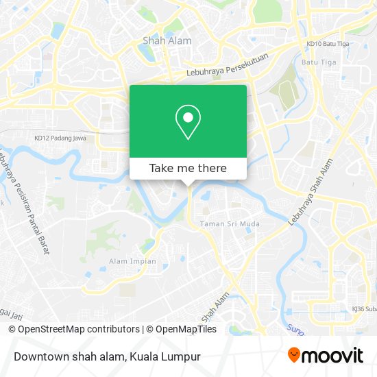 Downtown shah alam map