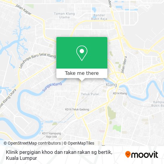 Klinik pergigian khoo dan rakan rakan sg bertik map