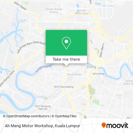 Peta Ah Meng Motor Workshop
