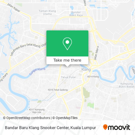 Peta Bandar Baru Klang Snooker Center