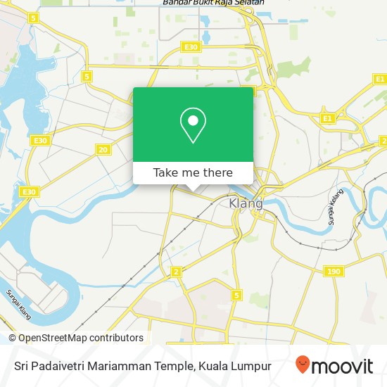 Sri Padaivetri Mariamman Temple map