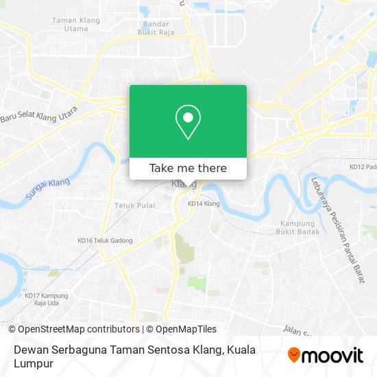 Peta Dewan Serbaguna Taman Sentosa Klang