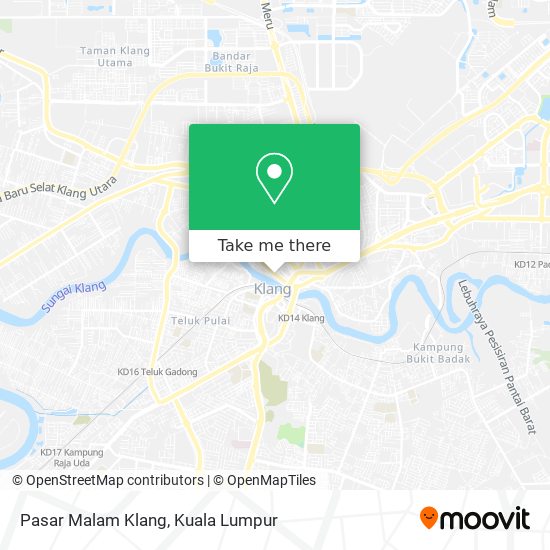 Peta Pasar Malam Klang