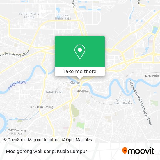 Mee goreng wak sarip map