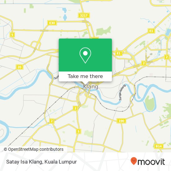 Satay Isa Klang map