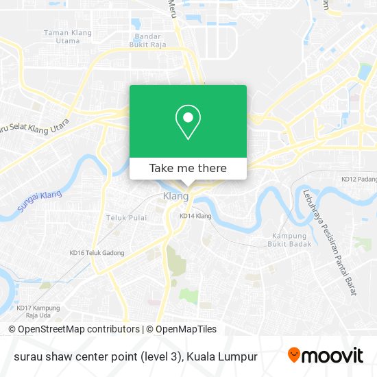 Peta surau shaw center point (level 3)