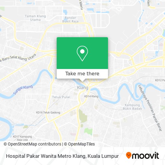 Hospital Pakar Wanita Metro Klang map
