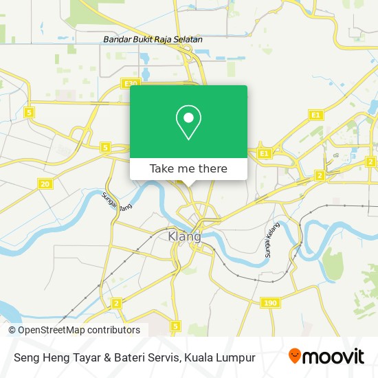 Peta Seng Heng Tayar & Bateri Servis