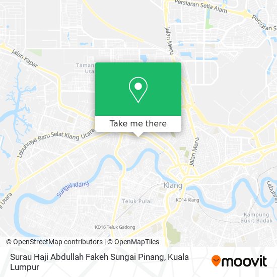 Peta Surau Haji Abdullah Fakeh Sungai Pinang
