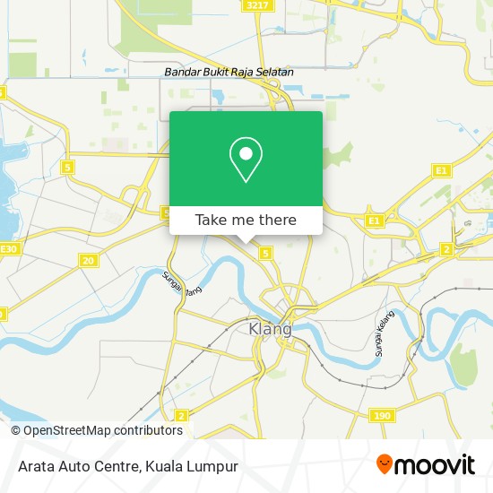 Arata Auto Centre map