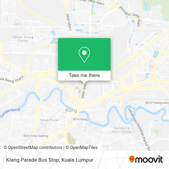 Klang Parade Bus Stop map