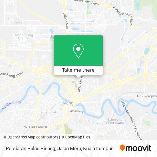 Peta Persiaran Pulau Pinang, Jalan Meru