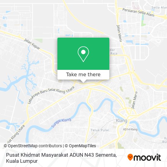 Pusat Khidmat Masyarakat ADUN N43 Sementa map