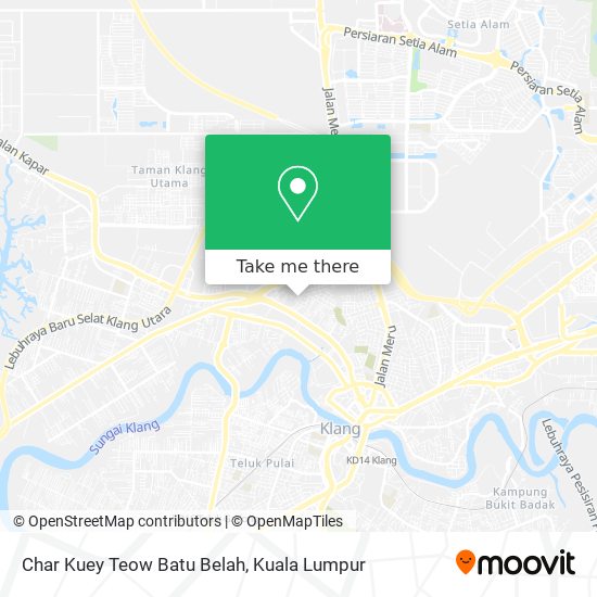 Char Kuey Teow Batu Belah map