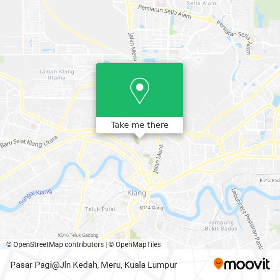 Peta Pasar Pagi@Jln Kedah, Meru