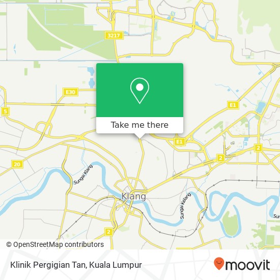 Klinik Pergigian Tan map