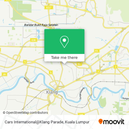 Cars International@Klang Parade map