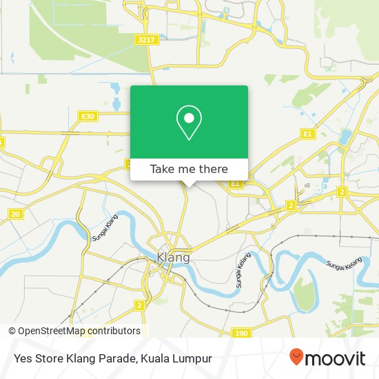 Yes Store Klang Parade map