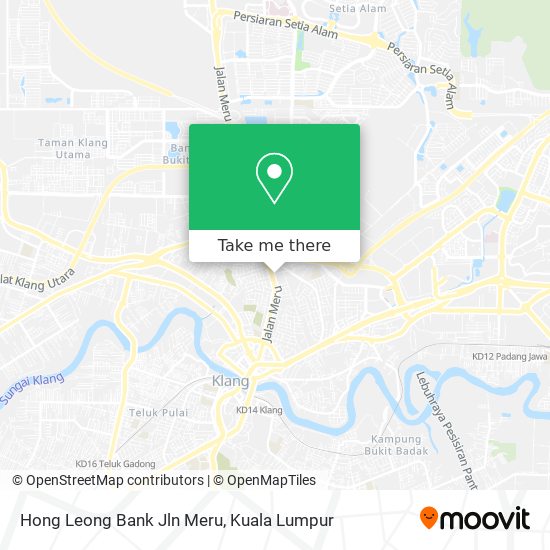 Peta Hong Leong Bank Jln Meru