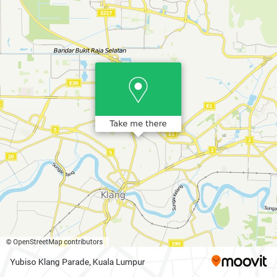 Yubiso Klang Parade map