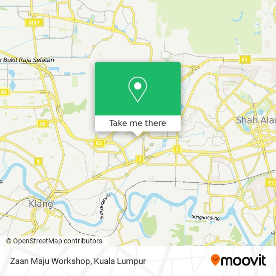 Zaan Maju Workshop map