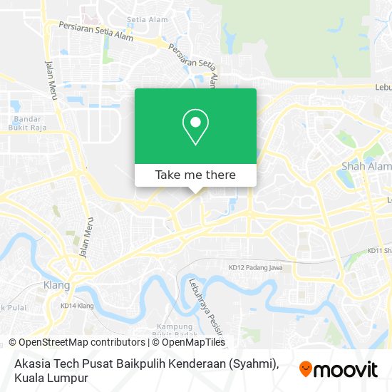 Peta Akasia Tech Pusat Baikpulih Kenderaan (Syahmi)