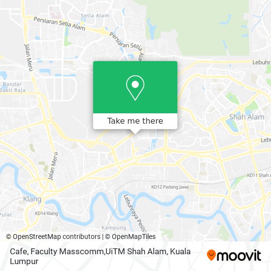 Cafe, Faculty Masscomm,UiTM Shah Alam map