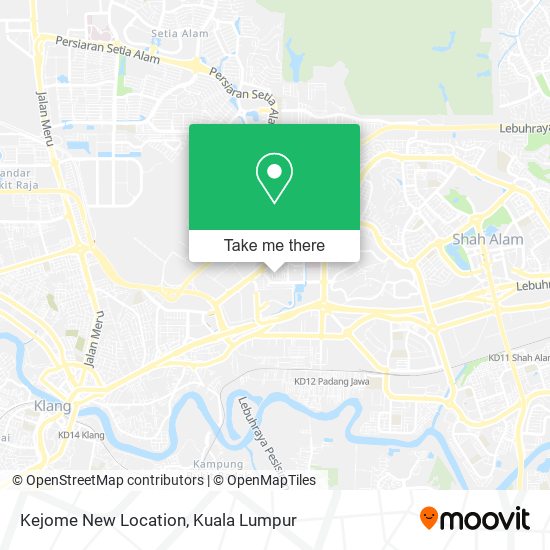 Peta Kejome New Location