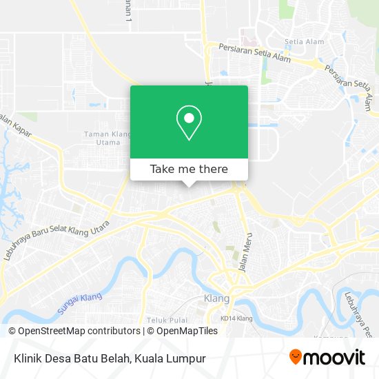 Peta Klinik Desa Batu Belah
