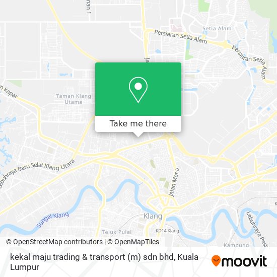 kekal maju trading & transport (m) sdn bhd map