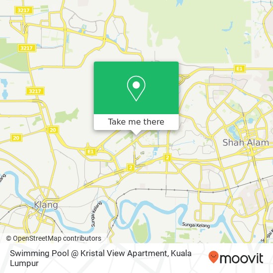 Swimming Pool @ Kristal View Apartment map