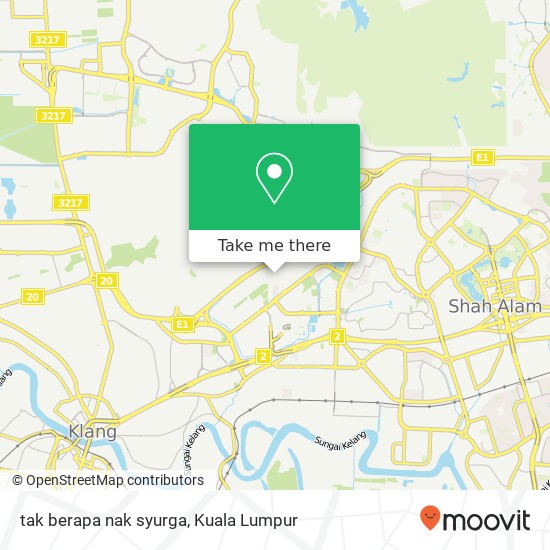 tak berapa nak syurga map