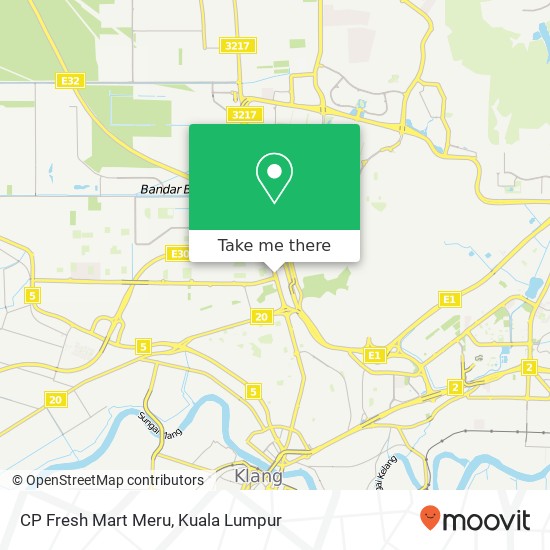 CP Fresh Mart Meru map