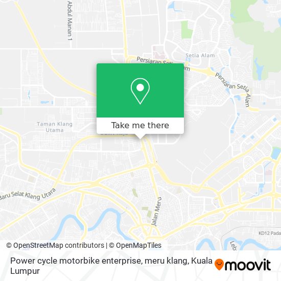 Power cycle motorbike enterprise, meru klang map