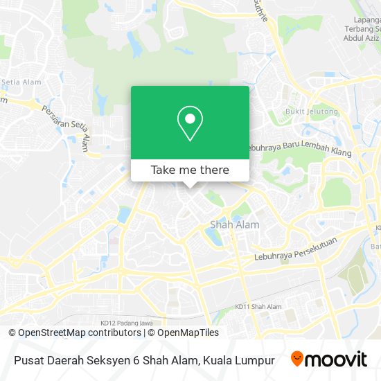 Peta Pusat Daerah Seksyen 6 Shah Alam