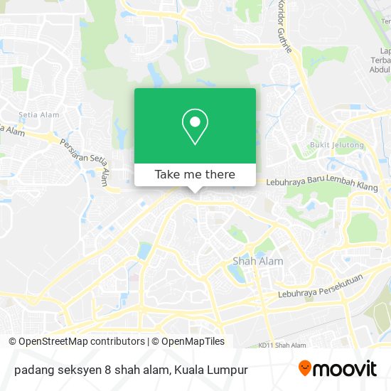 padang seksyen 8 shah alam map