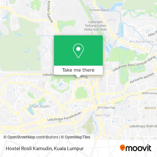 Hostel Rosli Kamudin map