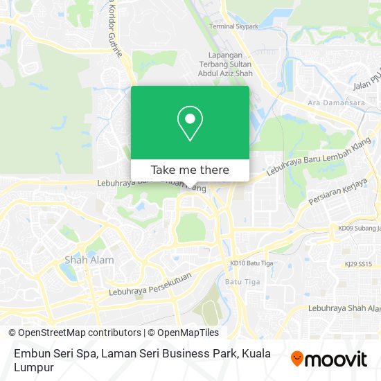 Embun Seri Spa, Laman Seri Business Park map