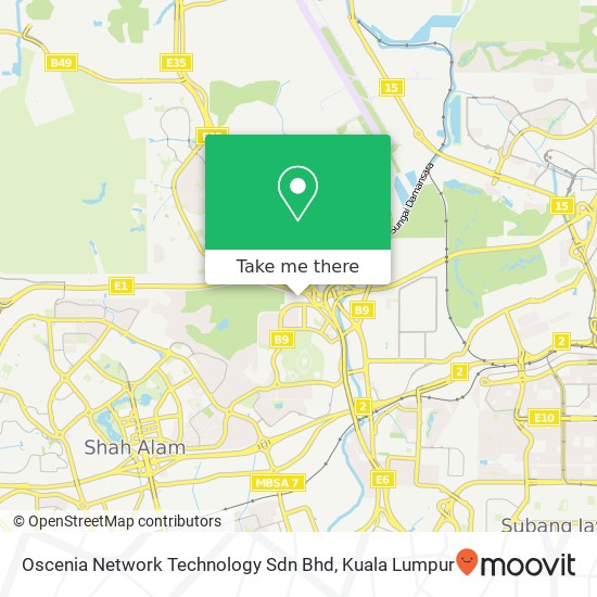 Oscenia Network Technology Sdn Bhd map