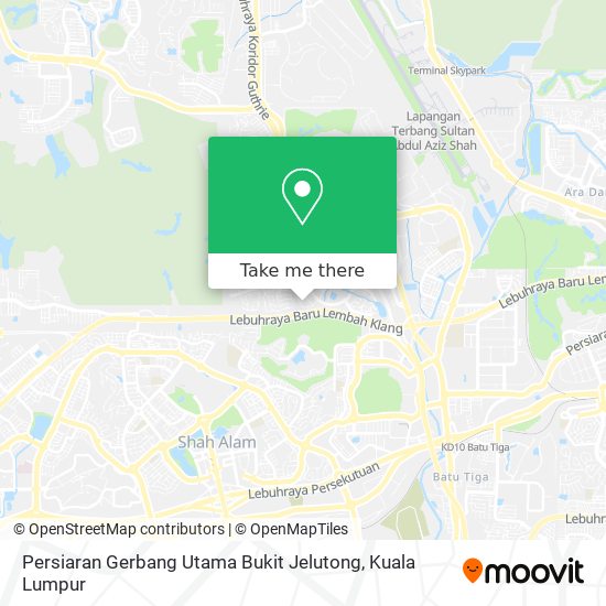 Peta Persiaran Gerbang Utama Bukit Jelutong