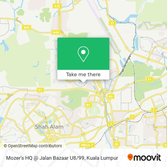 Mozer's HQ @ Jalan Bazaar U8 / 99 map